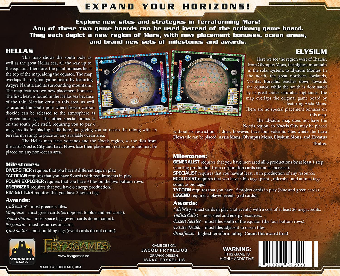 Terraforming Mars: Hellas and Elysium Expansion