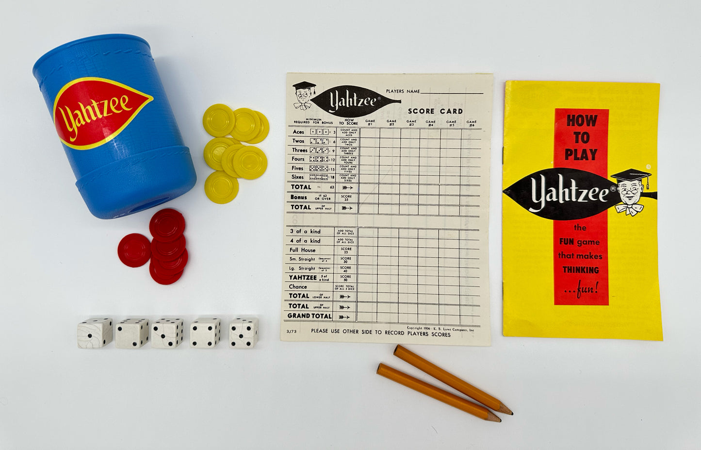 Yahtzee 1972 (Used & Opened & Vintage)